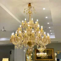 لوستر باکارات باکارا عسلی شامپاینی شفاف|لوستر و چراغ آویز|تهران, اکباتان|دیوار