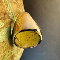 انگشتر خط کهنه تمام طلا