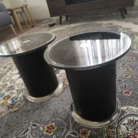 میز وسط شیشه ای و ۴ عدد عسلی|مبلمان خانگی و میز عسلی|هشتگرد, اردهه|دیوار