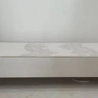 تخت تک نفره همراه با تشک ترکیه ای در حد نو