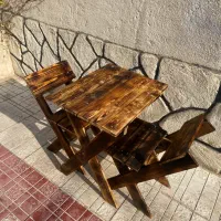 میزوصندلی چوبی روسی