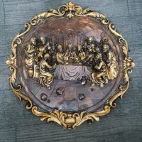 تابلو شام آخر ورق طلا|تابلو، نقاشی، عکس|نسیم‌شهر, |دیوار