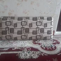 دو عدد پشتی کرم قهوایی کاملآ سالم