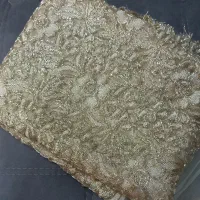 پارچه/پارچه مجلسی/پارچه برجسته/طلایی|لوازم خیاطی و بافتنی|لاهیجان, کوی آزادگان|دیوار