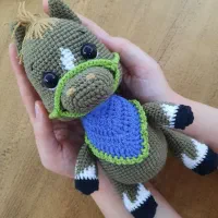 عروسک بافتنی کره اسب