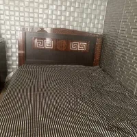 تخت دو نفره ام دی اف همراه با کنار تختی ها