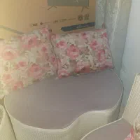 مبل نیم ست ال و چوبی