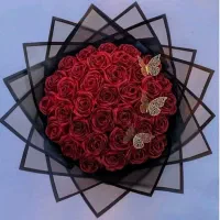 گل رز روبانی|گل مصنوعی|یاسوج, |دیوار