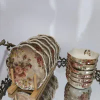 سرویس لمونژ گلدار|ظروف سرو و پذیرایی|تبریز, |دیوار