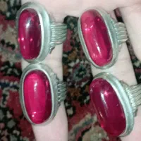 ۴ عدد یاقوت شمش دست ساز ست