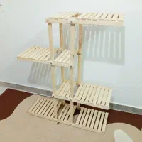 استند چوبی گلدان