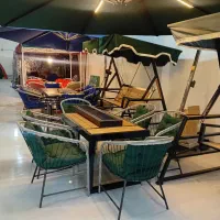 ست باغی سبز چتر اتشدان  دوزی سایبان