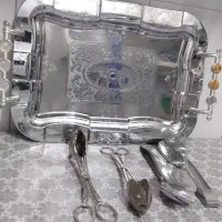 سینی و چهارتا انبر سالاد