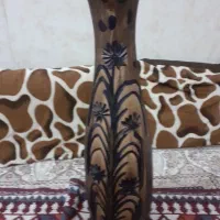 گلدان سفالی رنگ قهو ای رنگ