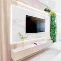 اینجاست مرکز میزتلویزیون تی وی وال ماربل شیت رشت