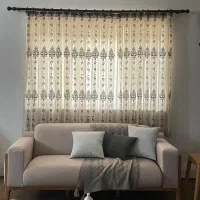 پرده حریر به همراه استر|پرده، رانر، رومیزی|چمران, |دیوار