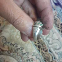 انگشتر نقره با نگین فیروزه