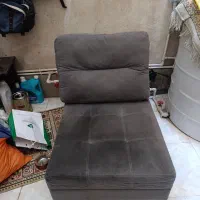 مبل تک نفره طوسی بسیار نو|مبلمان خانگی و میز عسلی|تهران, زنجان جنوبی|دیوار
