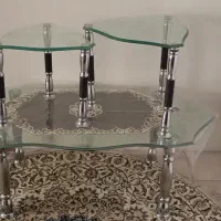 سلام دو عدد میز عسلی و یک جلو مبلی سالم و تمیز|مبلمان خانگی و میز عسلی|لواسان, |دیوار