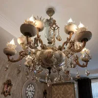 لوستر ۱۲ شاخه سرامیکی با طرح فرشته