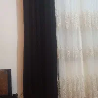 دو عدد پرده در حد نو|پرده، رانر، رومیزی|آشخانه, |دیوار