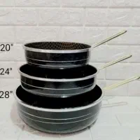 ماهیتابه سه تایی لبه چدن داخل زنبوری(فردوس کالا)