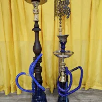 قلیان تنه برنج و تنه چوبی