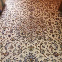 دو تخته فرش دسباف کاشان 12 متری