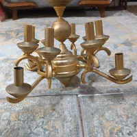 لوستر برنجی آب طلا کاری شده