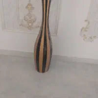 گلدون بلند چوبی