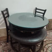 میز ناهارخوری ۴نفری نیمکتی