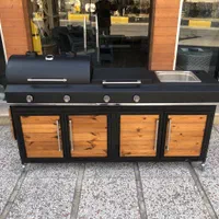 باربیکیو سینک دار اجاق سرخ کن روفگاردن ظرفشویی باغ