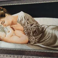 تابلو فرش دست بافت مهر مادری|تابلو فرش|تهران, زهتابی|دیوار