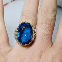 انگشتر نقره توپاز لندنی