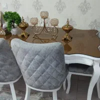 میز ناهار خوری شش نفره .بسیار تمیز با صندلی چستر|میز و صندلی غذاخوری|تهران, اتابک|دیوار