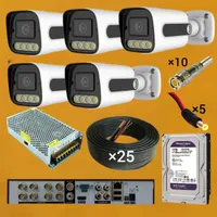 دوربین مداربسته TYCO-TECH پک5تایی LED دار دیددرشب