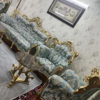 مبل استیل ۷نفره سلطنتی|مبلمان خانگی و میز عسلی|تهران, شهرک ولیعصر شمالی|دیوار