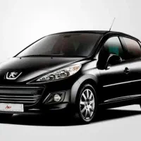 207 مشکی سقف شیشه ای