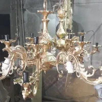 تعمیر و آبکاری لوستر برنزی