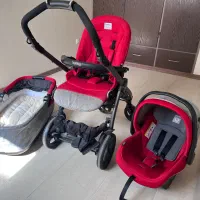 ست کامل کالسکه سه‌تکه Peg Perego+همراه لوازم کامل|کالسکه و لوازم جانبی|شیراز, کوی قضات|دیوار