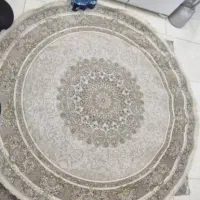 فرش ماشینی گرد۲/۲فرش و طرح ماکارونی۱/۵/۱