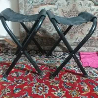 صندلی چارپایه فلزی