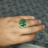 انگشتر موزانایت رکاب دست ساز قلم کاری