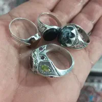 ۴ انگشتر نقره اصل