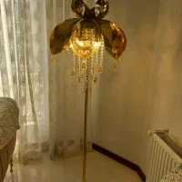 دو عدد لوستر پذیرایی و دو عدد آباژور|لوستر و چراغ آویز|مشهد, هنرستان|دیوار