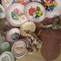 ظروف قدیمی ملامین لعابی و|ظروف سرو و پذیرایی|شیراز, پودنک|دیوار