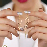 گوشواره طلا دخترانه ترند در جواهری محسن