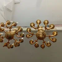 خرید وفروش لوسترهای آبکاری وطلایی فردیس مارلیک|لوستر و چراغ آویز|فردیس, شهرک سپاه|دیوار