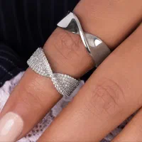 حلقه ست لاکچری ظاهر طلایی، قیمت اقتصادی