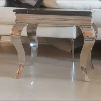 میز جلو مبلی و میز تلویزیون و کنسول استیل اصل